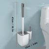 KIZQYN Toilet Brush Toilet Brush Holder Bathroom Toilet Cleaning Brush Household Wall-Mounted Toilet Bowl Brush 360 No Dead Angle Cleaning Brushs Set Toilet Cleaner Brush (Color : Gold) view 2
