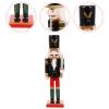 DECHOUS Xmas Nutcracker Ornament Wooden Nutcracker Soldier for Christmas Decor Desktop Decoration for Cheerful Holiday Ambiance for Boys and Girls view 2