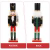 DECHOUS Xmas Nutcracker Ornament Wooden Nutcracker Soldier for Christmas Decor Desktop Decoration for Cheerful Holiday Ambiance for Boys and Girls view 3