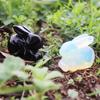 YGLINE Gemstone Crystal Rabbit Bunny Animal Figurine Animal Carving (Opal) view 3