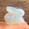 YGLINE Gemstone Crystal Rabbit Bunny Animal Figurine Animal Carving (Opal) view 4