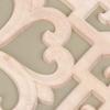 FOMIYES Square Wood Onlay Decorative Flower Applique for Living Room Unpainted Carved Decor for Home view 3