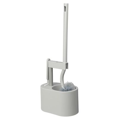 KIZQYN Toilet Brush Toilet Brush Holder Household Wall-Mounted Toilet Bowl Brush Bathroom Long Handle Cleaning Brush 360 No Dead Angle Toilet Brushs with 1 Brush Toilet Cleaner Brush