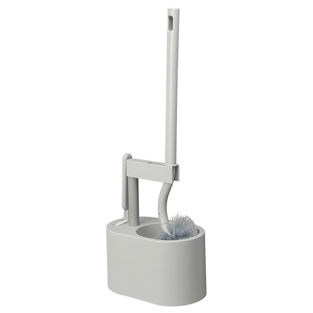 KIZQYN Toilet Brush Toilet Brush Holder Household Wall-Mounted Toilet Bowl Brush Bathroom Long Handle Cleaning Brush 360 No Dead Angle Toilet Brushs with 1 Brush Toilet Cleaner Brush