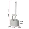 KIZQYN Toilet Brush Toilet Brush Holder Household Wall-Mounted Toilet Bowl Brush Bathroom Long Handle Cleaning Brush 360 No Dead Angle Toilet Brushs with 1 Brush Toilet Cleaner Brush view 2