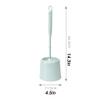 KIZQYN Toilet Brush Toilet Brush Holder Household Floor Toilet Bowl Brush Bathroom Long Handle Toilet Cleaning Brush Hanging Toilet Brushs Set Toilet Cleaner Brush (Color : Gray) view 3