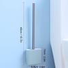 KIZQYN Toilet Brush Toilet Brush Holder Household Silicone Toilet Bowl Brush Toilet No Dead Angle Cleaning Brush with Base Wall-Mounted Toilet Brush Cleaning Kit Toilet Cleaner Brush (Color : B) view 2