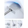 KIZQYN Toilet Brush Toilet Brush Holder Household Silicone Toilet Bowl Brush Toilet No Dead Angle Cleaning Brush with Base Wall-Mounted Toilet Brush Cleaning Kit Toilet Cleaner Brush (Color : B) view 4