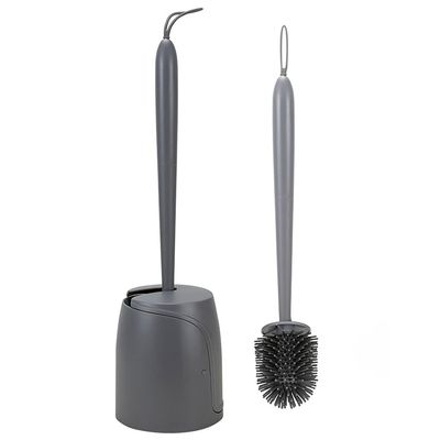 KIZQYN Toilet Brush Toilet Brush Holder Household Set Toilet Bowl Brush Bathroom Toilet Cleaning Brush Wall-Mounted Long-Handled Soft Hair Cleaning Brushs Toilet Cleaner Brush