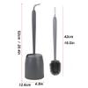 KIZQYN Toilet Brush Toilet Brush Holder Household Set Toilet Bowl Brush Bathroom Toilet Cleaning Brush Wall-Mounted Long-Handled Soft Hair Cleaning Brushs Toilet Cleaner Brush view 2