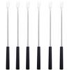 6Pcs Stainless Steel Fondue Forks with PP Handles Cheese Chocolate and Fruit Dipping Kitchen Grill Forks for Cooking and Entertaining view 1