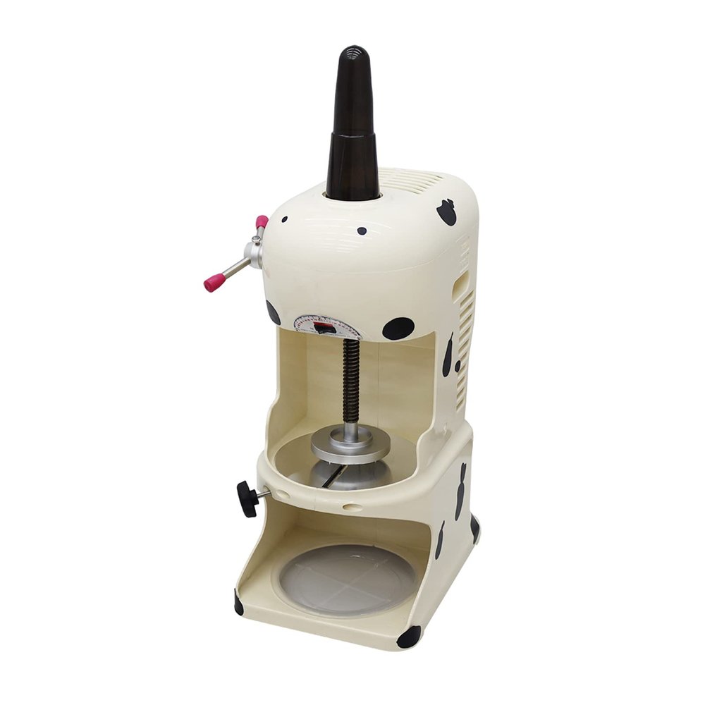 LGXEnzhuo Commercial Snowflake Smoothie Machine Manual Adjustable Ice Brick Shaver Ice Pillar Machine Snowflake Continuous Ice Machine 110V