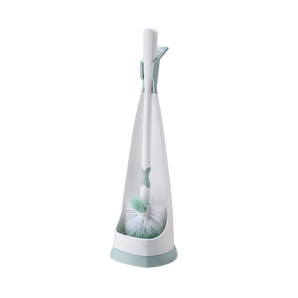 KIZQYN Toilet Brush Toilet Brush Holder Household Wall-Mounted Toilet Bowl Brush Bathroom Long Handle Cleaning Brush Elbow Toilet Brushs Set Toilet Cleaner Brush (Color : Brass)