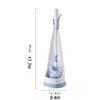 KIZQYN Toilet Brush Toilet Brush Holder Household Wall-Mounted Toilet Bowl Brush Bathroom Long Handle Cleaning Brush Elbow Toilet Brushs Set Toilet Cleaner Brush (Color : Brass) view 2