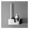 KIZQYN Toilet Brush Toilet Brush Holder Household Wall-Mounted Toilet Cleaning Brush 360 No Dead End Toilet Bowl Brush Bathroom Cleaning Brushs Set Toilet Cleaner Brush (Color : Brass) view 2