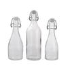 1pcs 350ml/500ml/1100ml Sealed Buckle Glass Bottle Jar With Lid, Portable Juice Wine Water Can Storage Tank Food Container Jars Home Kitchen (Color : Transparent 1100ml) view 1