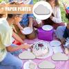 Abaodam 24Pcs Cloud Disposable Paper Plates Bulk, Cloud Shaped Food Dessert Cake Paper Plates Sets for Birthday Wedding Festival Party Supplies view 4