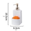 Soap Dispenser Soap Dispenser,Ceramic Pump Bottlewith Storage Compartment Large Capacity Lotion Dispenser for Children's Day,Birthday Gifts Reusable view 2
