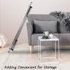Clothes Drying Hanger Rack Folding Indoor 63in, Clothes Drying Rack for Hanging Clothing, Heavy Duty Stainless Steel Clothes Storage Rack with Gravity Lock Device view 3