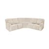 7-Piece L Shape Velvet Stretch Recliner Corner Sofa Cover, Corner Sofa Covers for Sectional Sofa Set, for Reclining L Shape Sofa Slipcovers Thick, Soft, Washable Durable Furniture Protector (Beige) view 1