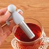 2 Pack Tea Infuser for Loose Tea Extra Fine Mesh Tea Steeper Stainless Steel Tea Strainer with Silicone Handle Cute Tea Ball for Cup Mug, Grey and Yellow view 2