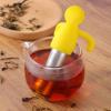 2 Pack Tea Infuser for Loose Tea Extra Fine Mesh Tea Steeper Stainless Steel Tea Strainer with Silicone Handle Cute Tea Ball for Cup Mug, Grey and Yellow view 3