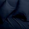 1000-Thread Count 100% Egyptian Cotton Split King Size Sheet Set, Soft Breathable Sateen Weave Long Staple Cotton, 1000-TC Pure Cotton, Fits Mattress 12" Deep Pockets - Split King Size, Navy Blue view 4