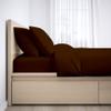 1000-Thread Count 100% Egyptian Cotton Split Head King Sheet Set, Soft Breathable Sateen Weave Long Staple Cotton, 1000-TC Pure Cotton, Fits Mattress 12" Deep Pockets - Split Head King, Chocolate view 2