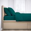 1000-Thread Count 100% Egyptian Cotton Twin XL Sheet Set, Soft Breathable Sateen Weave Long Staple Cotton, 1000-TC Pure Cotton, Fits Mattress 25" Deep Pockets - Twin XL, Lake Blue view 2
