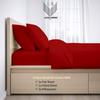 1000-Thread Count 100% Egyptian Cotton Twin Sheet Set, Soft Breathable Sateen Weave Long Staple Cotton, 1000-TC Pure Cotton, Fits Mattress 25" Deep Pockets - Twin, Burgundy view 3