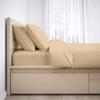 1000-Thread Count 100% Egyptian Cotton Queen Sheet Set, Soft Breathable Sateen Weave Long Staple Cotton, 1000-TC Pure Cotton, Fits Mattress 12" Deep Pockets - Queen, Taupe view 2
