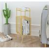 ZYFAB Mesh Floor Magazine Rack,Metal Floor Standing Magazine Holder Magazine Storage Basket Nordic Mail Organizer,Pink,32 * 23 * 70CM view 4