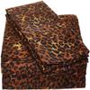 1000-Thread Count 100% Egyptian Cotton Twin Sheet Set, Soft Breathable Sateen Weave Long Staple Cotton, 1000-TC Pure Cotton, Fits Mattress 19" Deep Pockets - Twin, Leopard Print view 1