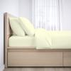1000-Thread Count 100% Egyptian Cotton Split King Size Sheet Set, Soft Breathable Sateen Weave Long Staple Cotton, 1000-TC Pure Cotton, Fits Mattress 12" Deep Pockets - Split King Size, Ivory view 2