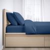1000-Thread Count 100% Egyptian Cotton Split King Size Sheet Set, Soft Breathable Sateen Weave Long Staple 1000-TC Cotton, Fits Mattress 12" Deep Pockets - Split King Size, Mediterranean Blue view 2