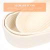 3pcs Cotton Woven Storage Basket Stylish Organizing Baskets for Home Office Breathable Material Soft Strong for Toys Magazines Items and More view 3