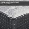 Treaton 14-Inch Luxury Foam Encased Firm Hybrid Mattress, Pocket Coil Springs for Motion Isolation & Pressure Relief, Strong Edge Support, High Density Foam, 2" Fluffy Quilted Top, Queen, Black view 4