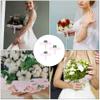 HANABASS 3sets Flower Bouquet Holder Lace Skirt of Accessories for Bridal Bouquets Elegant Flower Handle for Wedding Arrangements and Ceremony Decor view 4