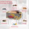 1 PC Large Storage Basket Bins Waterproof Fabric, Spring Sunflower Tulip Bee Floral Rectangular Storage Box for Shelf Closet Organizer Summer Red Truck Flower Black Plaid view 2