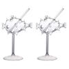 2pcs Creative Martini Glasses for Party Cocktail Glass Fish Shaped Cocktail Glasses Puffer Fish Mojito Glass Party Goblet for Bar Club Restaurant view 1