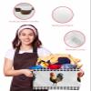 2 PCS Large Storage Basket Bins Waterproof Fabric, Black Rooster Rectangular Storage Box for Shelf Closet Organizer Farm Buffalo Plaid White Check view 4