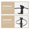 DECHOUS Adjustable Flower Bouquet Holder Sturdy Display Rack for Floral Arrangements Desktop Use Lightweight Iron Stabilizer for Home Flower Shop Easy to Operate Design view 4