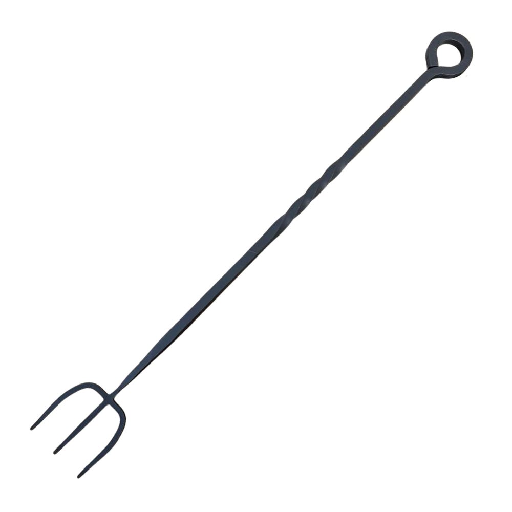 52cm long Enamelled Fireside Toasting Fork | Made from premium quality heavy Cast Iron with a black finish | Toasting fork for log burners | Toasting fork for open fires | 20 inches long