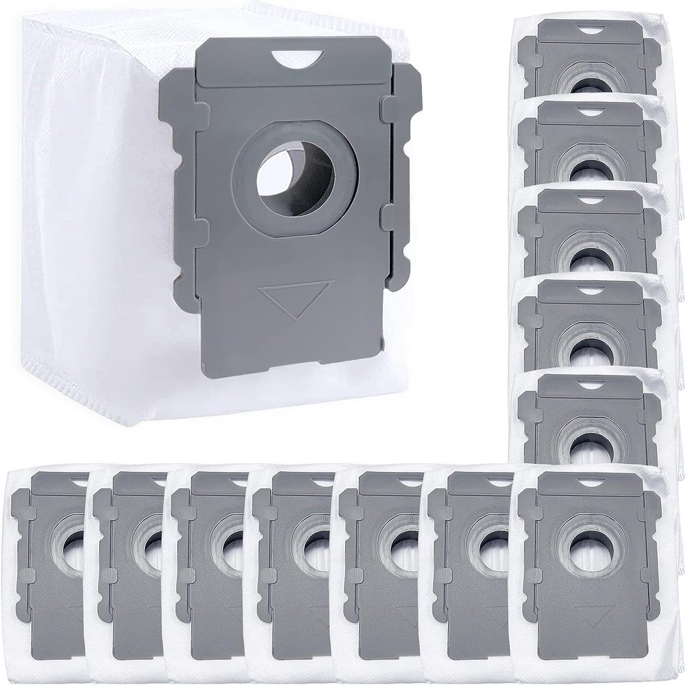 12 Pack Vacuum Bags for iRobot Roomba i1+ i2+ i3+ i4+Combo i5+ i6+ i7+ i8+ j5+ j6+ j8+ S9 Vacuum Cleaner with High Capacity and Long Lasting