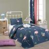 BONPERLA Animals Bedding Set, Twin Size Bedspread Set, Flamingo Themed Coverlet, Girls Boys Bedding, (Twin) view 1