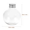 Jar 25pcs 150ml Transparent Bulb Bottle Clear Plastic Bottle Round Bulb Shape Fillable Light Containers Screw Cap Empty (Random Lid Color) Home Dcor view 2