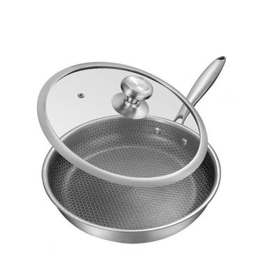 316 Stainless Steel Frying Pan, Professional Grade, Non-Stick, 26cm/10inch