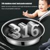 316 Stainless Steel Frying Pan, Professional Grade, Non-Stick, 26cm/10inch view 2