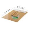 Solid Wood Bed Board, Bamboo Piece Width 2cm, Thick 0.6cm, Foldable Wooden Bedstead Mattress, Nan Bamboo Wood Bed Board, Cooler Hard Pad Board (Size : 180cm*200cm) view 3