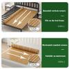 Solid Wood Bed Board, Bamboo Piece Width 2cm, Thick 0.6cm, Foldable Wooden Bedstead Mattress, Nan Bamboo Wood Bed Board, Cooler Hard Pad Board (Size : 180cm*200cm) view 4